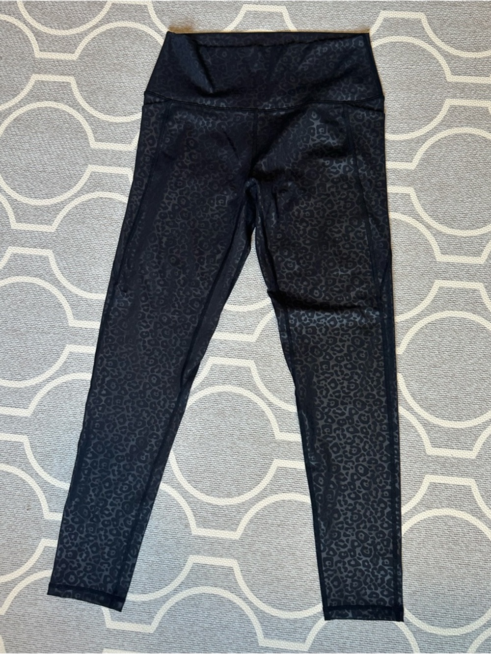 SENITA Black Leopard Lux Shakti High-Waist Leggings